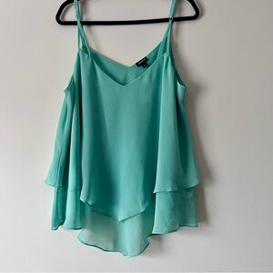 Torrid Sea Glass Chiffon Layered Camisole Top